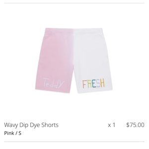 Teddy Fresh Wavy Dip Dye Shorts